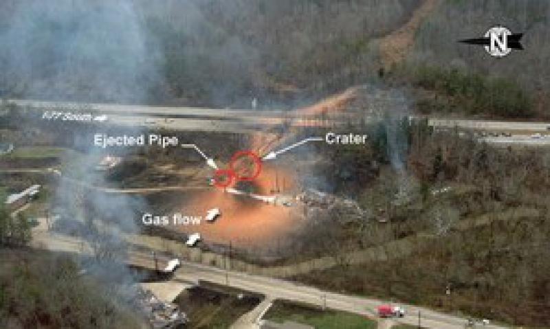 美國西弗吉尼亞管道天然氣管道發生爆炸