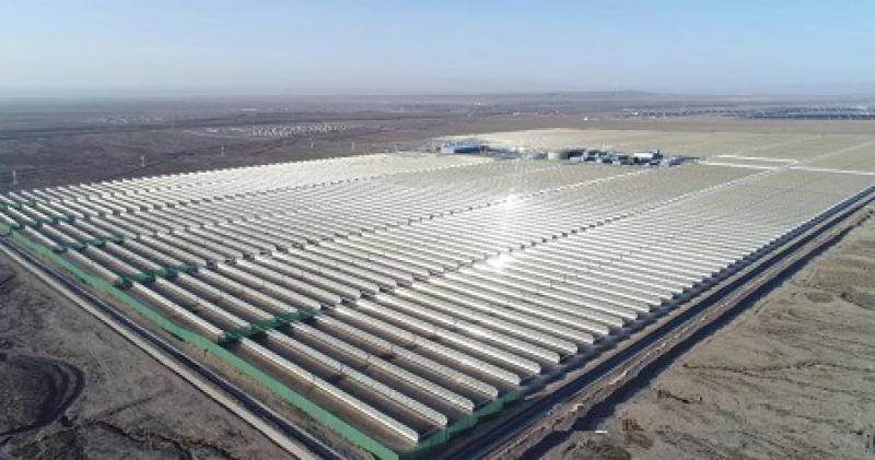 中廣核德令哈50MW槽式光熱發電項目進入聯合調試階段